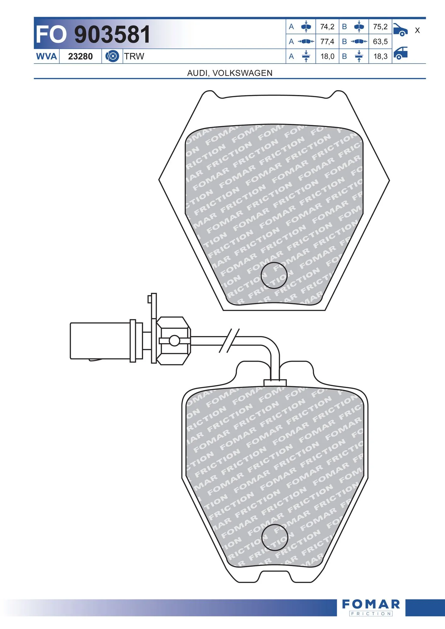 Brake Pad Set, disc brake